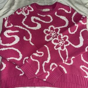 L.A. Hearts (PacSun) Pink Patterned Sweater